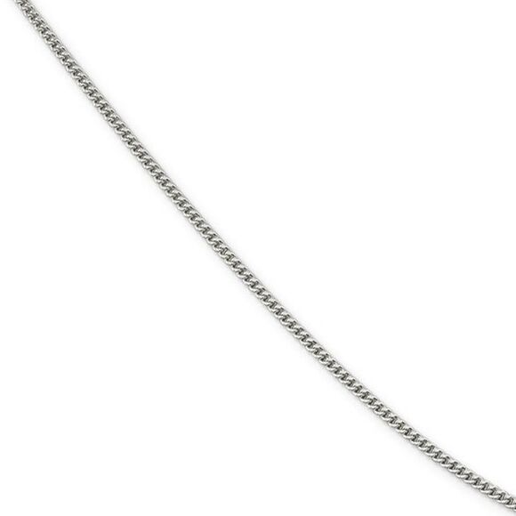 Black Bow Jewelry Co. Other - 2mm Rhodium-plated Sterling Silver Solid Curb Chain Necklace, 26 Inch